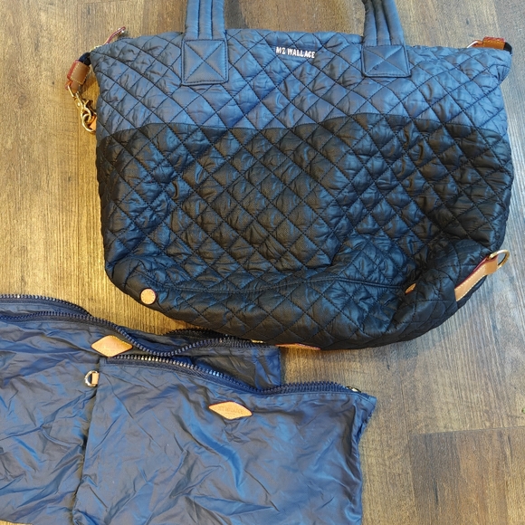 MZ Wallace Medium Sutton Deluxe in Navy/Black - Picture 4 of 5